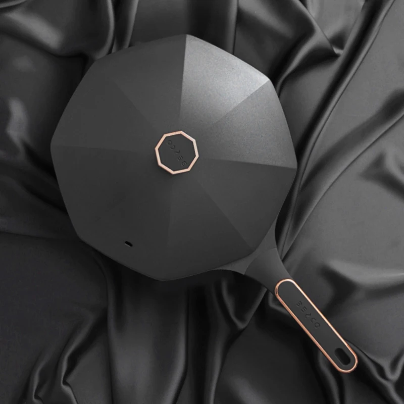 Светящаяся антипригарная восьмиугольная сковорода бытовая плоская газовая