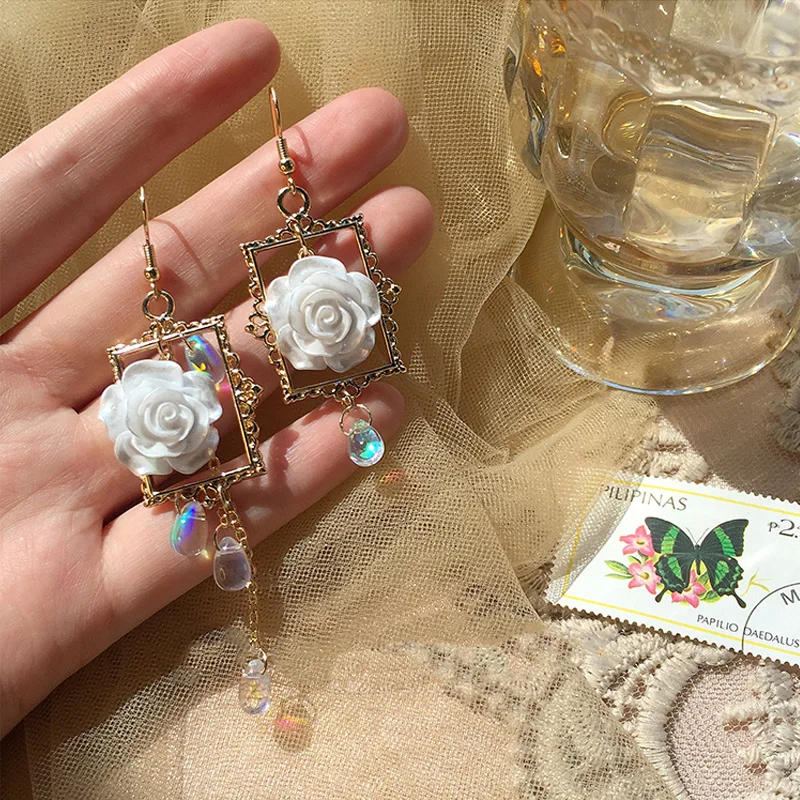 Женские асимметричные серьги в Корейском стиле винтажные серьги-подвески виде