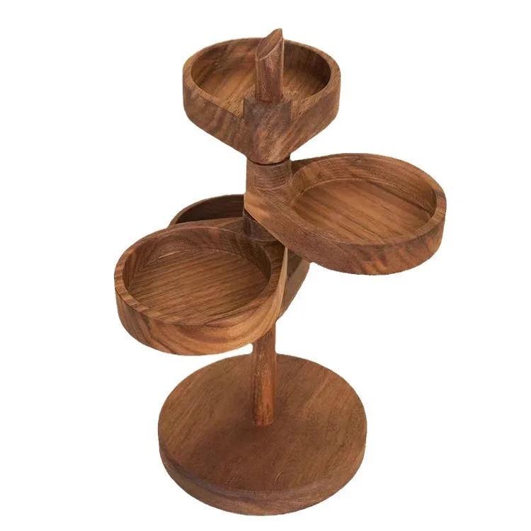 Деревянная многослойная вращающаяся полка вход стеллаж для хранения ключей