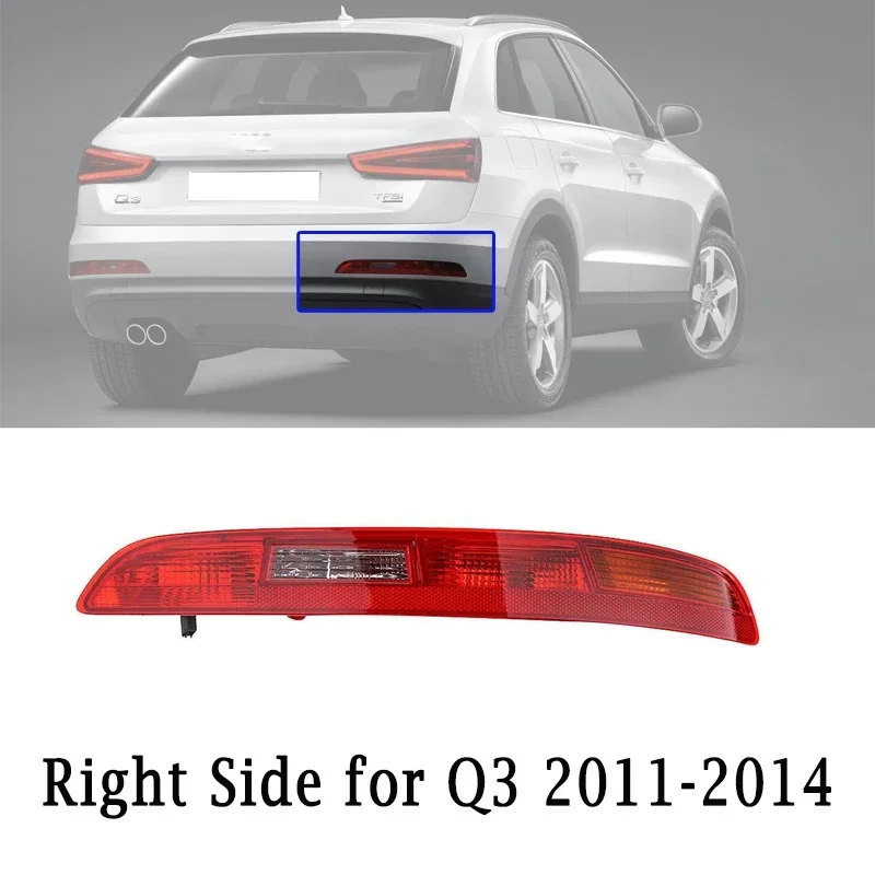 

Задний бампер для Audi Q3 2011-2018, задний бампер, Задний сигнал поворота, стоп-тормоз, фонарь заднего сигнала с 4 лампочками, 8UD945095B 8UD945096B