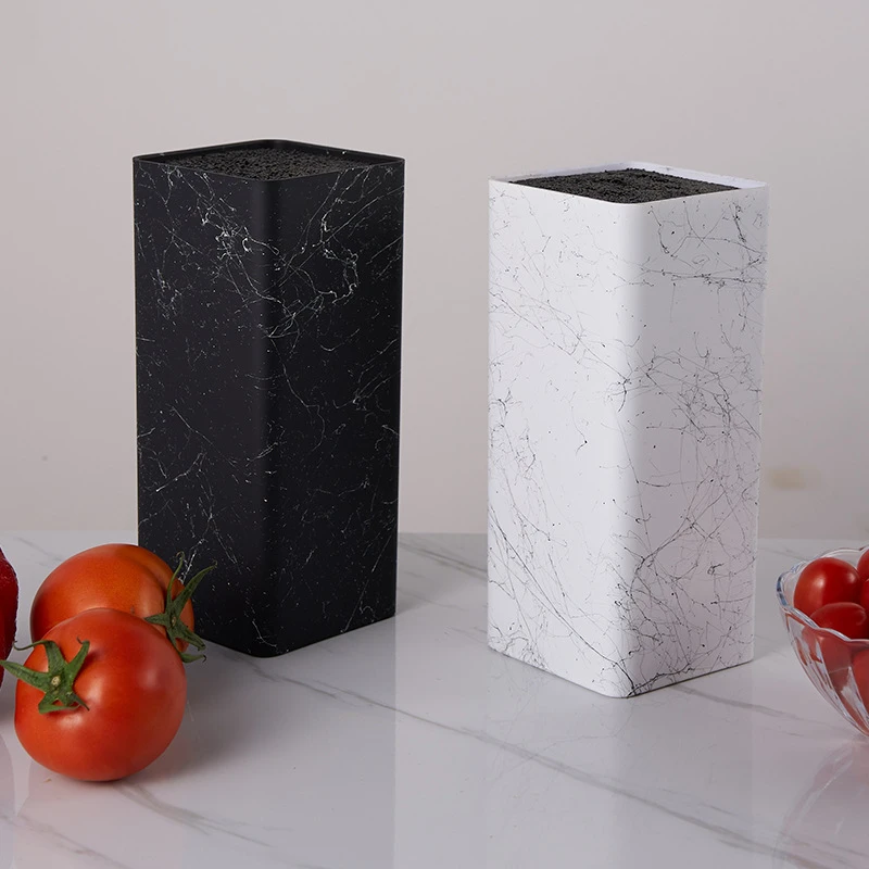 Пластиковый держатель для ножей кухонная Подставка хранения с бесплатной