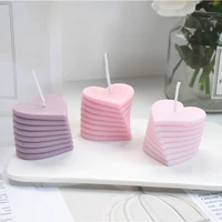3d rotating heart candle mold silicone mould valentines day resin casting mold for diy candle making homemade soap polymer clay