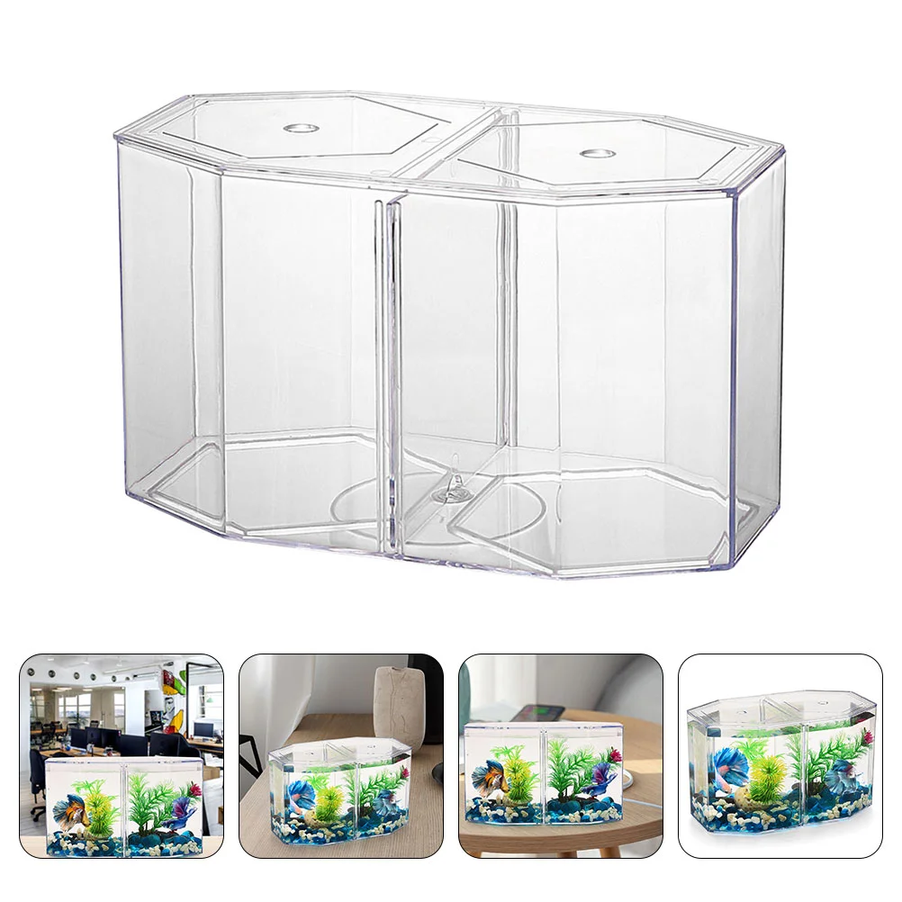

Fish Box Tank Breeder Breeding Aquarium Hatchery Transparent Acrylic Tanks Octopus Small Bowl Divider Incubator