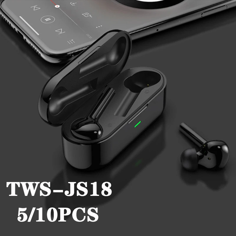 

5/10PCS TWS JS18 Wholesale Wireless Bluetooth Headset Game Gamers Headphones Blutooth Hifi Headset for Phone Handfree PK F9 Y30