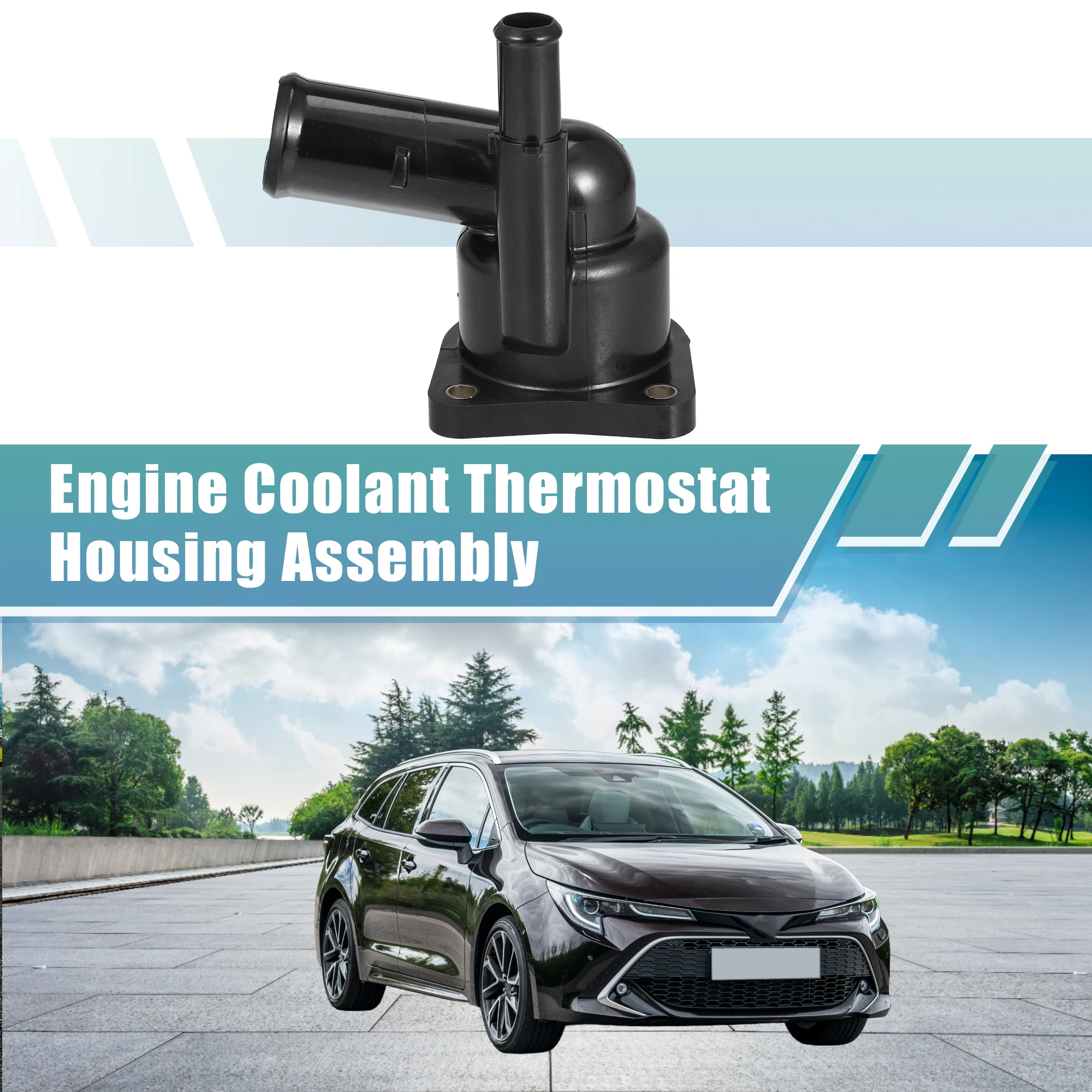 

X Autohaux Auto Engine Coolant Thermostat Housing Assembly 1603137010 for Toyota Corolla Prius Prime Limited Base Accessories
