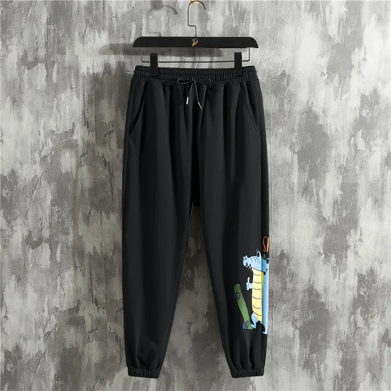 

Multi-pocket Cargo Pants Trousers Men Casual Lightweight Spring Summer Joggers Cartoon Chinese Style Jogger Pants