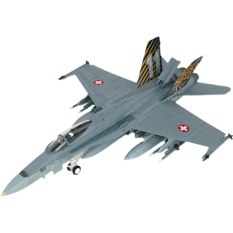 

Diecast 1:72 Scale Swiss Air Force F/A-18C Fighter F18 Alloy Aircraft Model Collection Souvenir Display Ornaments