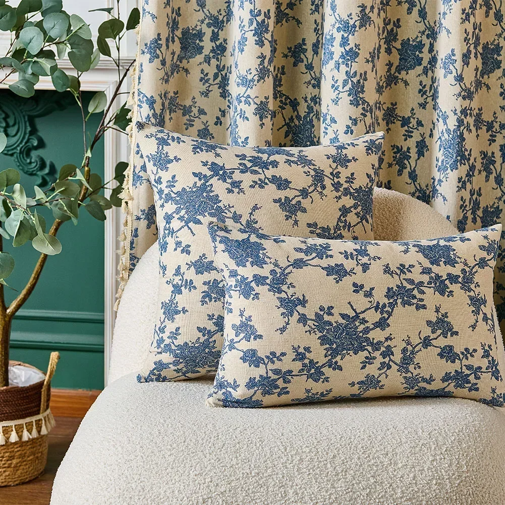 LEEJOOM наволочка с цветочным принтом для автомобиля офиса дивана 30x50/45x45/30x50 см 1 шт.