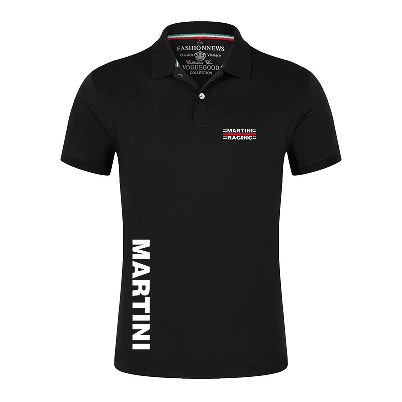 

Мужская хлопковая футболка-поло с коротким рукавом, с принтом