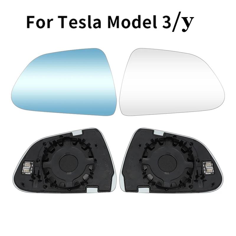

2 шт. для Tesla модель Y Модель 3 Автомобильное широкоугольное боковое зеркало теплое водонепроницаемое антибликовое большое видение зеркало заднего вида Автомобильное Зеркало