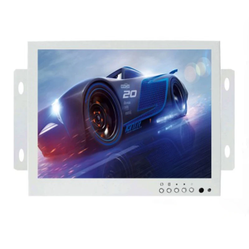 

Белый 8-дюймовый промышленный ЖК-монитор с открытой рамкой, металлический VGA/AV/BNC/HDMI
