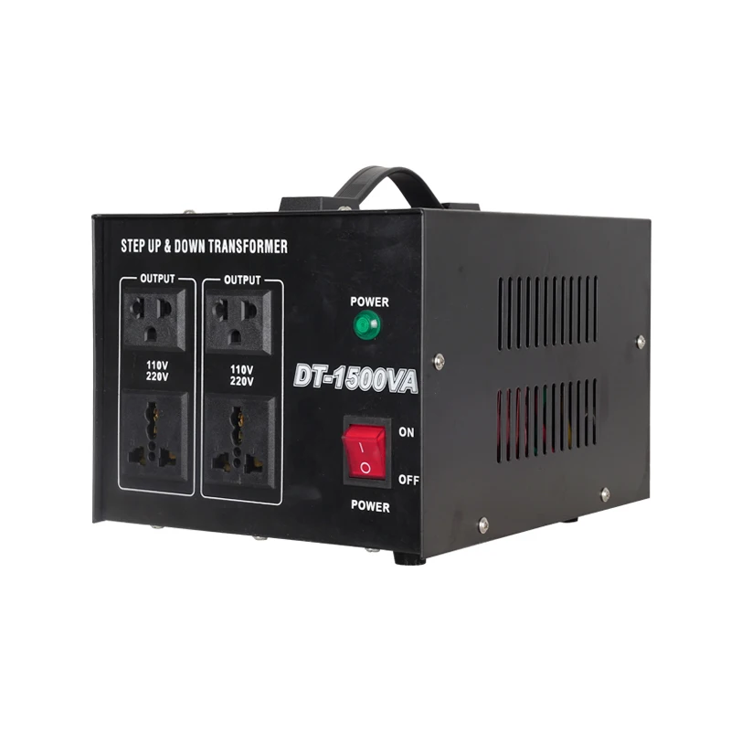 Фото Преобразователь напряжения DT-1500W, однофазный повышающий трансформатор, оборудование для преобразования напряжения с 110В на 220В №1