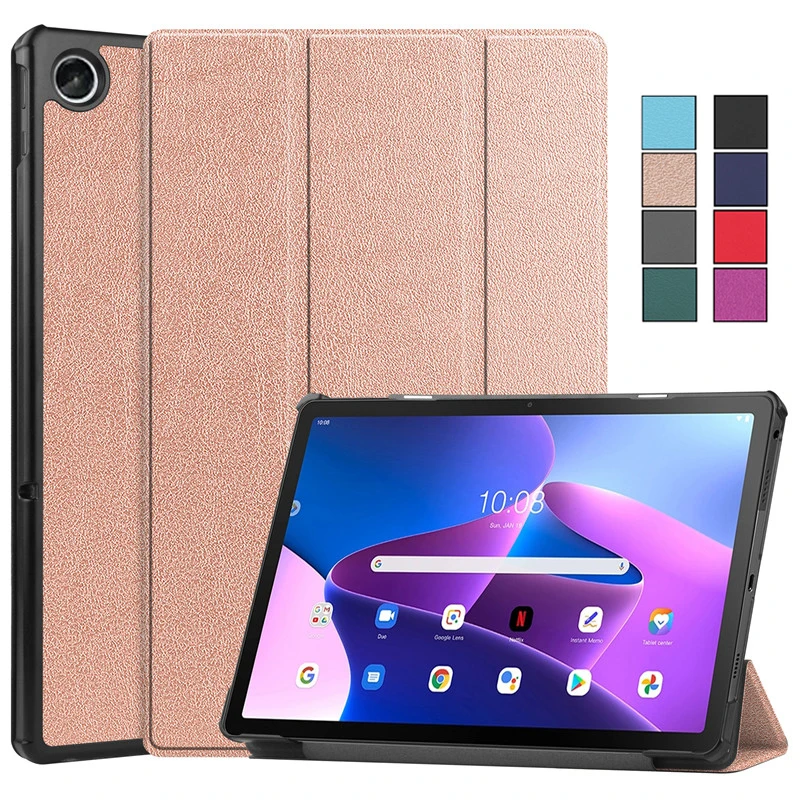 

Coque For Lenovo M10 Plus 3rd Gen Case TB-125FU TB-128FU Magnetic Fold Leather Stand Tablet Shell For Xiaoxin Pad 2022 Case 10.6