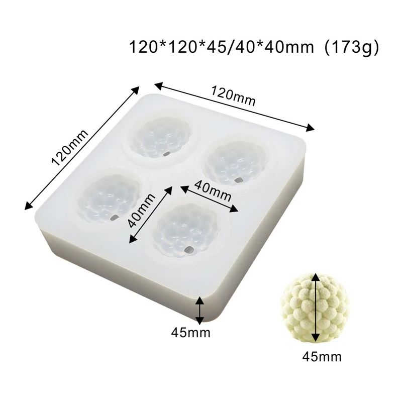 3D форма для торта с малиной и черникой силиконовая выпечки своими руками