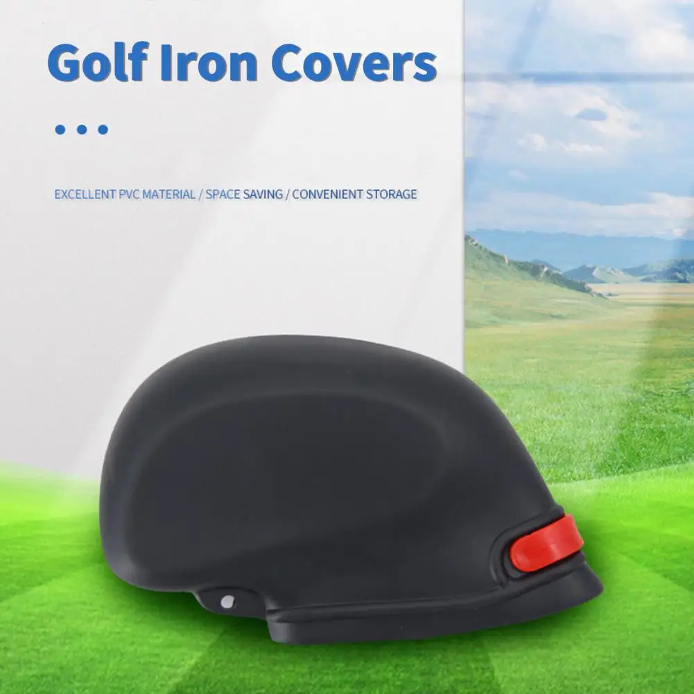 

9Pcs/Set Golf Club Headcover Easy to Clean Club Cover Plastic Wedge Iron Protective Head Cover