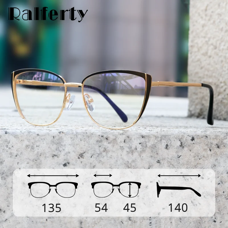 

Ralferty декоративные синие светильник очки женские компьютерные очки оправа для женщин прозрачные антибликовые металлические очки Oculos