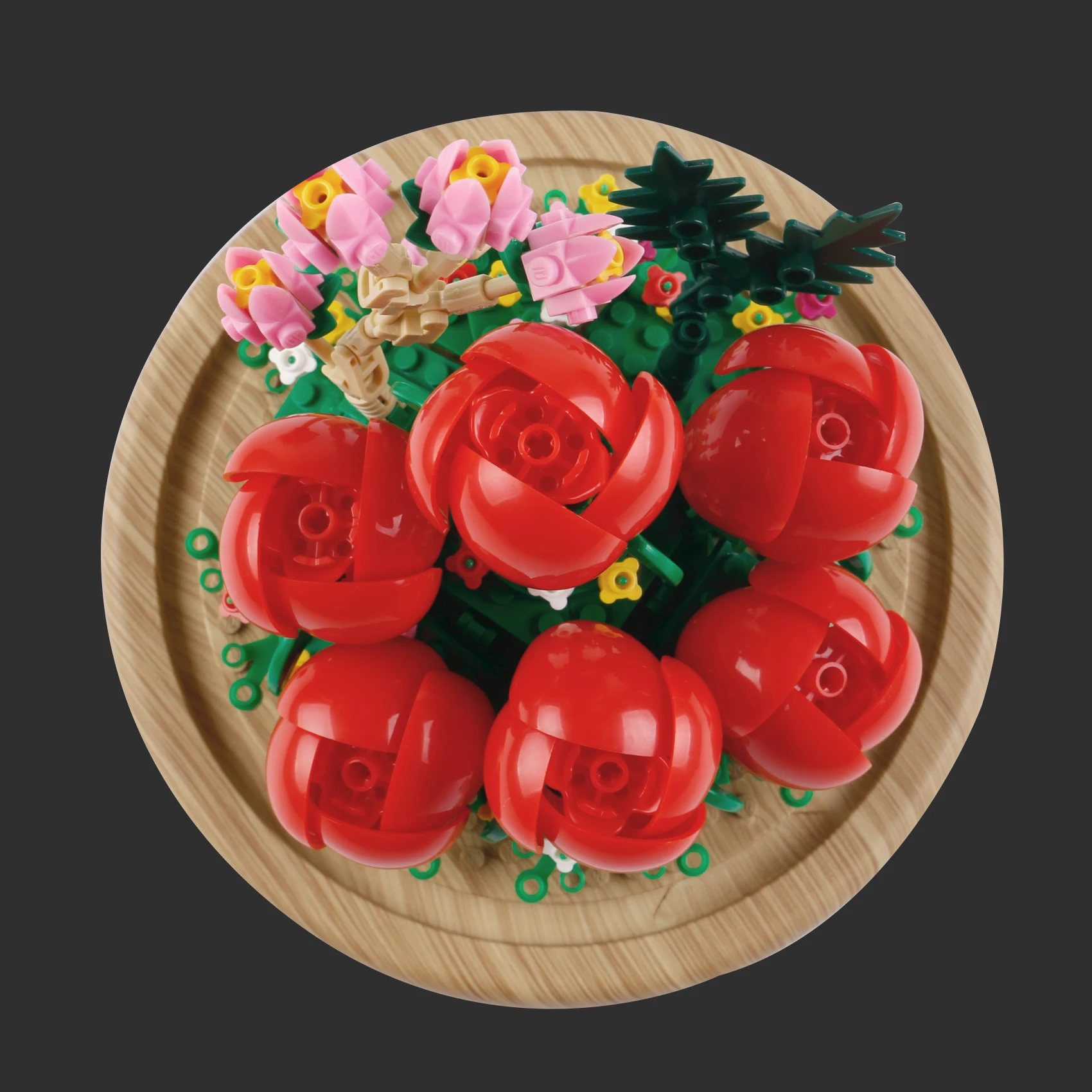 

2022 City Creativity Immortal Flower Rose Blossoms ​Mini Building Blocks Bricks Model DIY MOC Assembly Toys For Kids Girls Gifts