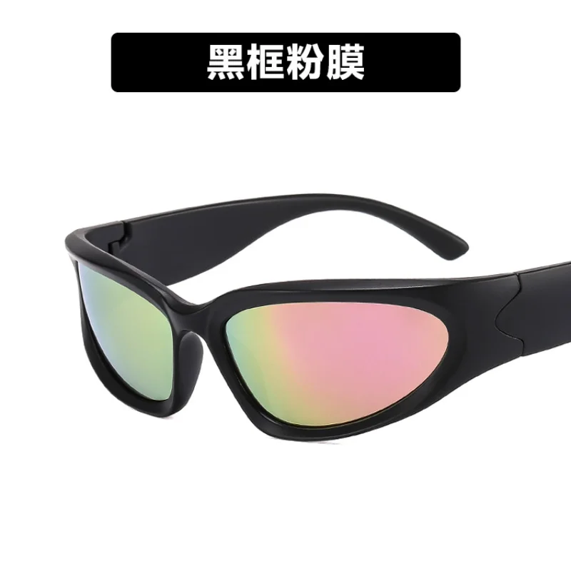 

Popular Women's Sunglasses 2022 Punk Sunglasses Unique Sports Sun Glasses Men UV400 Goggle Shades Mirror Colorful Y2k Eyewear