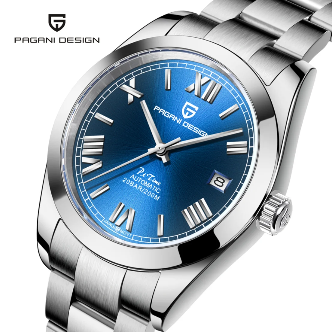 

Часы наручные PAGANI Мужские механические, водонепроницаемые до 2022 м