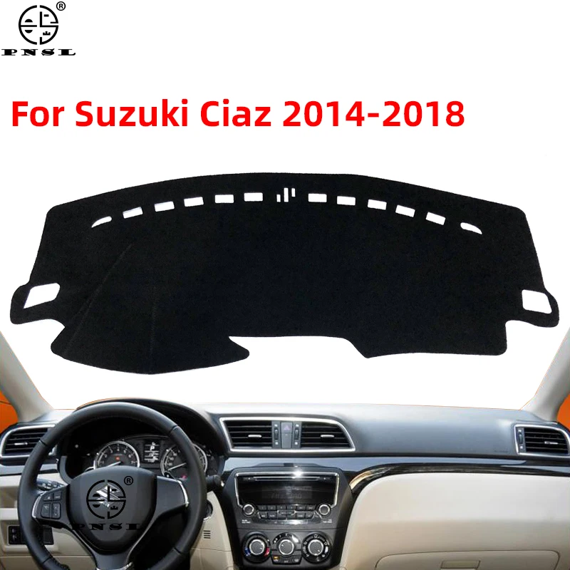 

Для Suzuki Ciaz 2014 2015 2016 2017 2018 Maruti спортивный автомобильный коврик для приборной панели Pat коврик для приборной панели накидка Защита от солнца