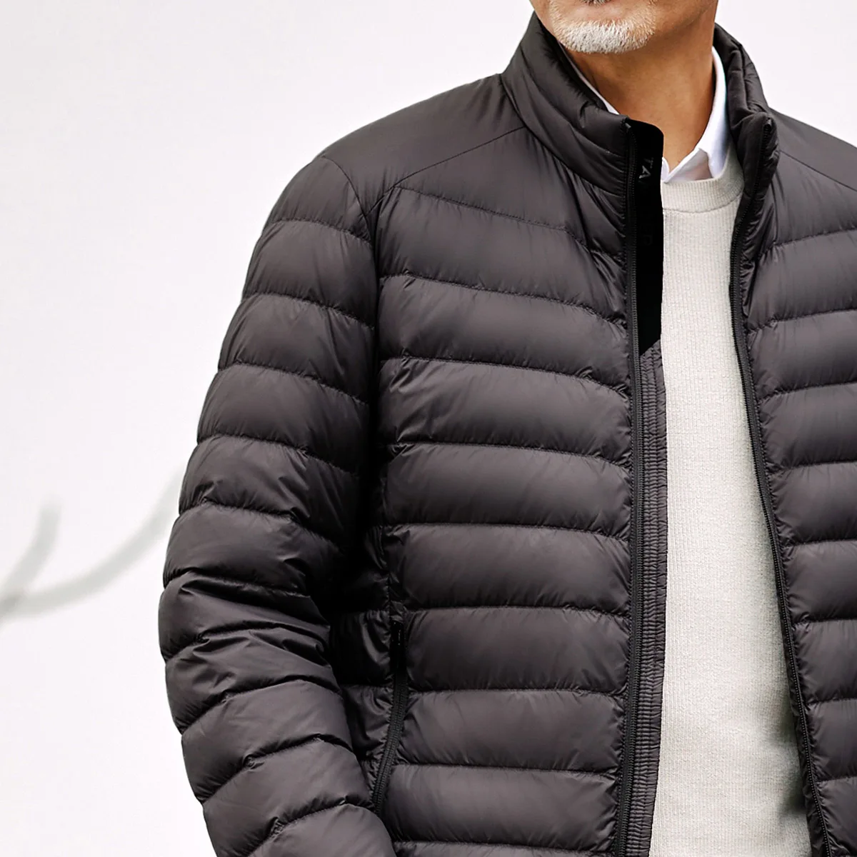 TANBOER Daddys Favorite Foldable Winter Lightweight Packable Men's Duck Down Filled Puffer Jackets TF216201-1