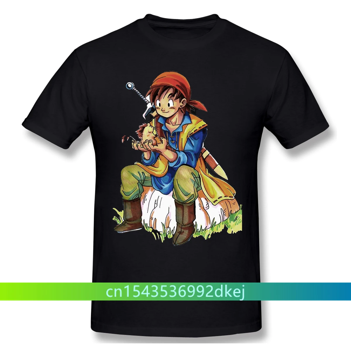 

Customization Clothing Dragon Quest Funny Anime Manga T-Shirt Cute Fashion Short Sleeve for Men