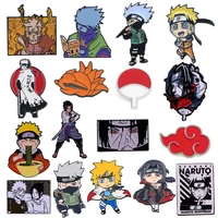 naruto enamel pin cute lapel pins badges on backpack brooch for clothes jewelry fashion accessories gift manga