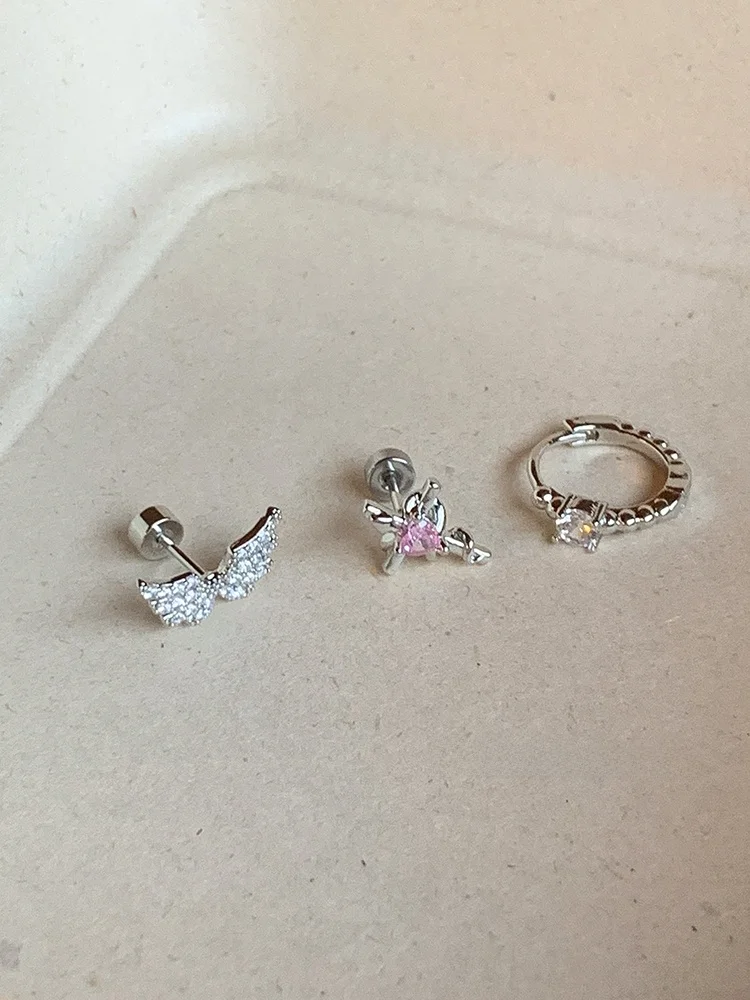 Dudu Пара Медицинские титановые стальные серьги-гвоздики для пирсинга ушей