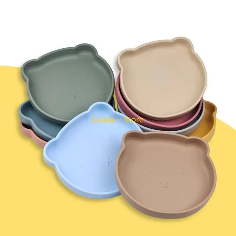 Фото Y4QA Cartoon Silicone Plate милая медвежь №3
