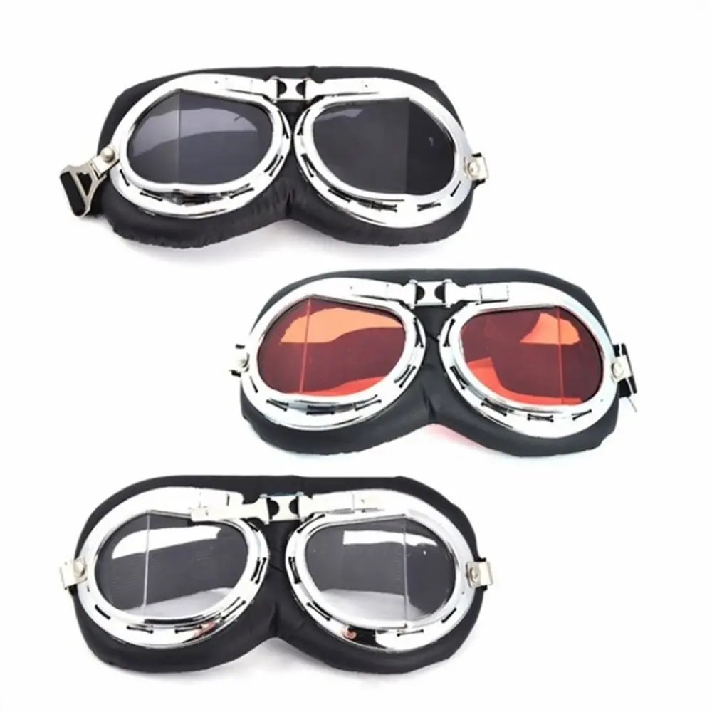 

Dustproof Sunglasses Snowboard Protective Gears Cruiser Scooter Retro Goggles Motorcycle Glasses Pilot