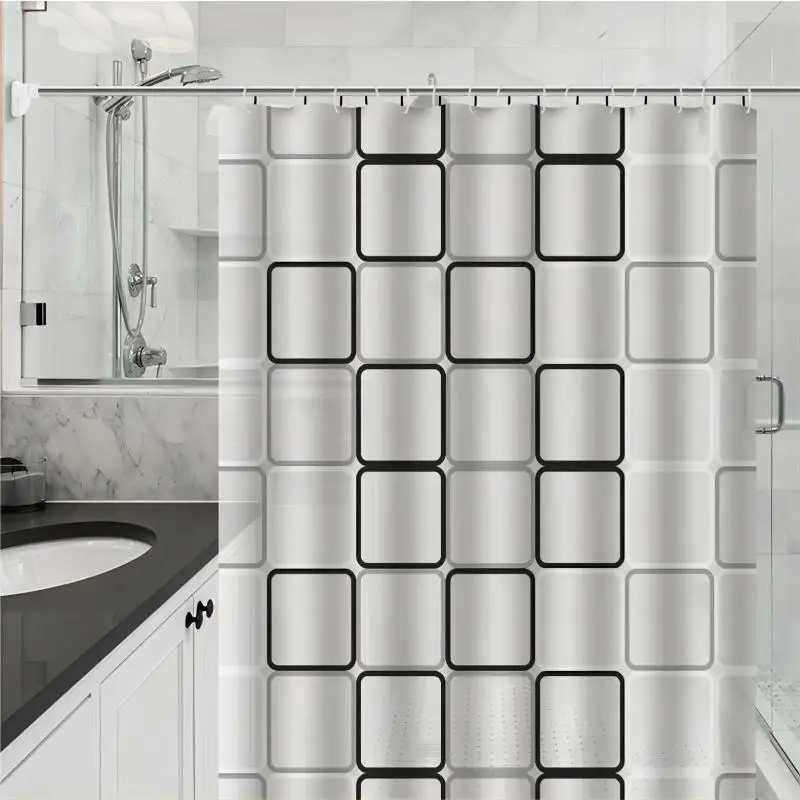 1 шт. с узором занавеска для душа PEVA водонепроницаемая перегородки ванной комнаты
