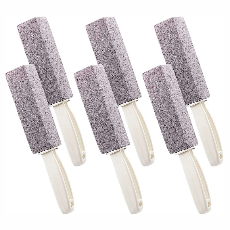 

Пемза для очистки с ручкой, пемза для удаления кольца унитаза, ванной, дома, кухни (6 упаковок)