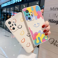 smile face phone case for xiaomi redmi note 10 pro case funda xiaomi redmi note9 9 11 pro 8 9s 10s 9t 9a 9c poco m4 x3 nfc cover