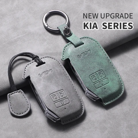3D замшевый кожаный чехол для дистанционного ключа автомобиля для Kia Sportage NQ5 4 EV6 K5 GT Seltos Sorento Mq4 Carnival Sedona KA4 Аксессуар для ключа