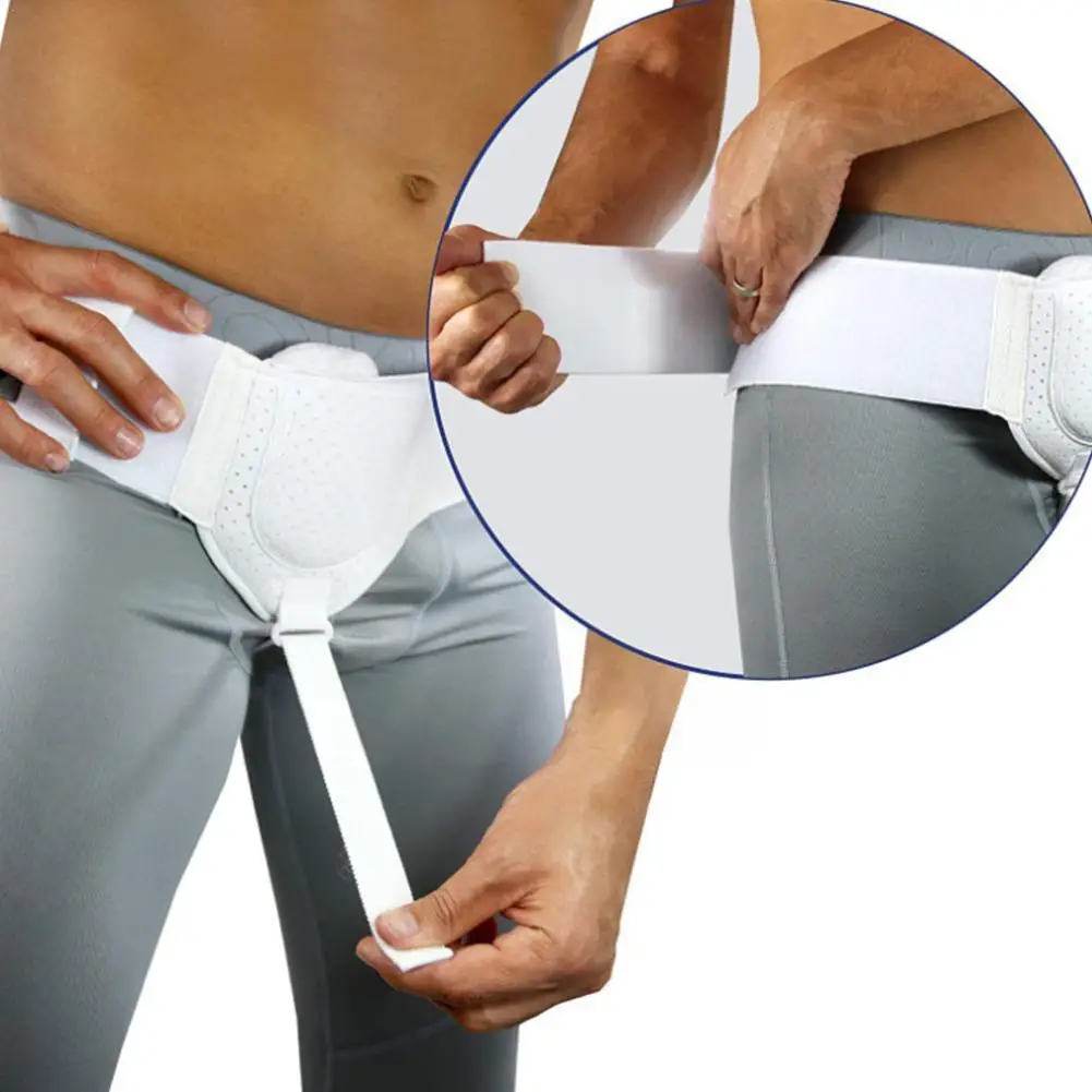 

Hernia Belt Truss For Inguinal Or Sports Hernia Support Brace Pain Relief Recovery Strap With 2 Removable Compression Pads G0x4