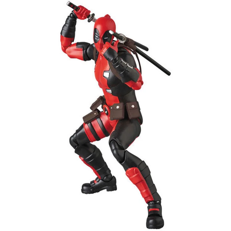 Фото Фигурка Дэдпула 16 см, Mafex 082 X-Men, экшн-фигурка, комиксная версия, статуя Дэдпула, коллекция кукольный орнамент, подарки на день рождения №4