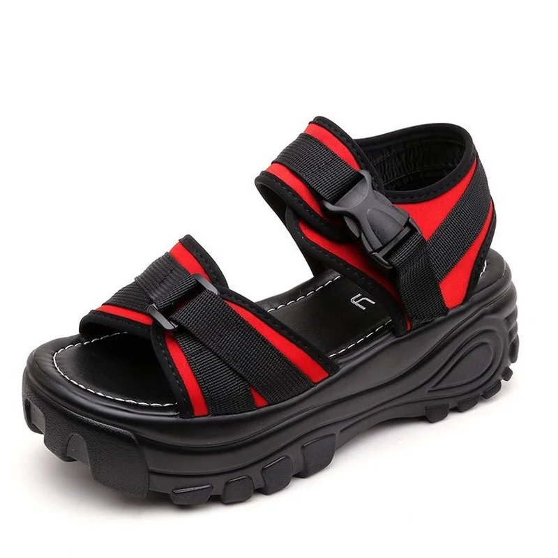 

2022 Women Sandals Women Platform Wedge Sandals 6cm High Heels Women Shoes Summer Sneakers Sandalia Mujer Zapatos De Mujer