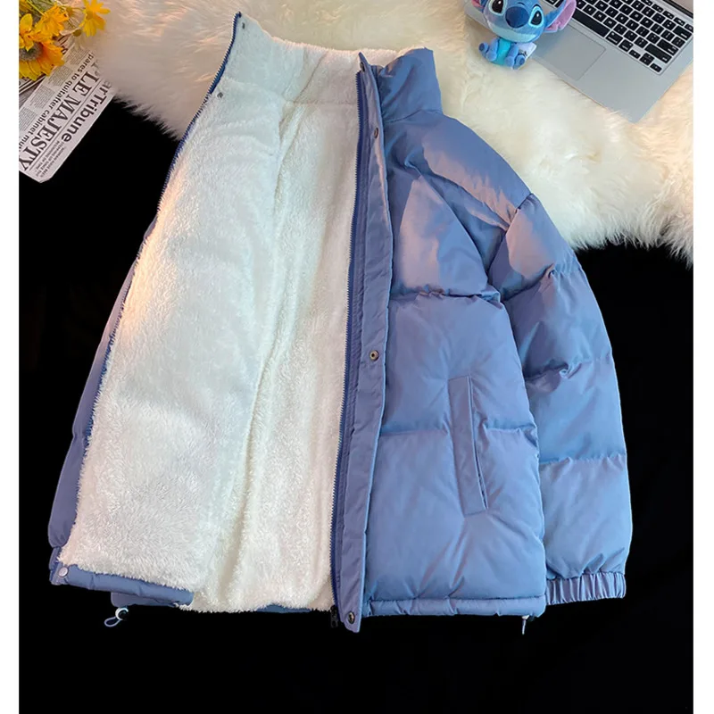 Winter Jacket Men Warm Fashion 4 Colors Casual Thickened Lamb Wool Jacket Men Streetwear Loose Short Coat Mens Parker M-4XL