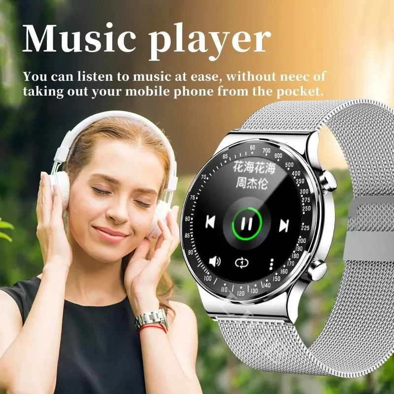 Смарт-часы LIGE мужские с поддержкой Bluetooth 1 Гб ПЗУ |