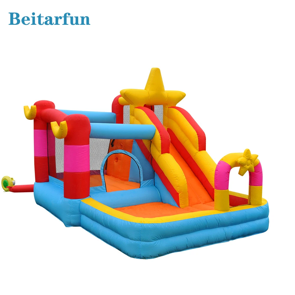 

New arrival Giant Dual Slide Inflatable Castle Jumping Bouncer Obstacle Course Bouncy Castle Kids Outdoor Play Toys and Games