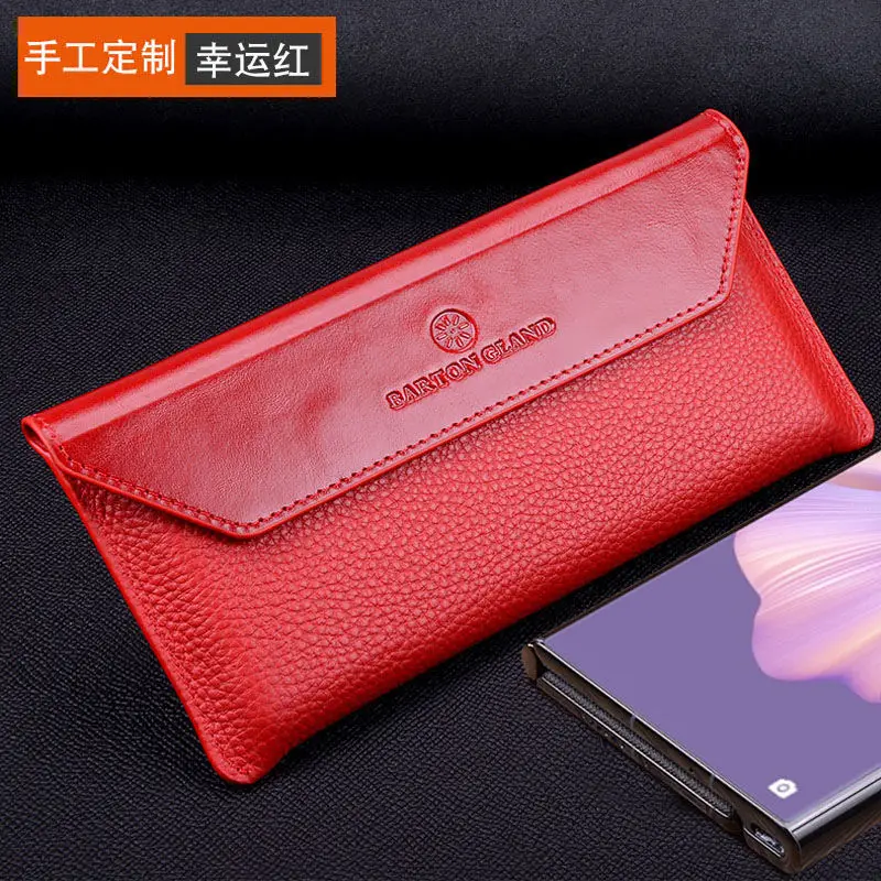 

Чехол из натуральной кожи с подставкой для Huawei Mate XS2