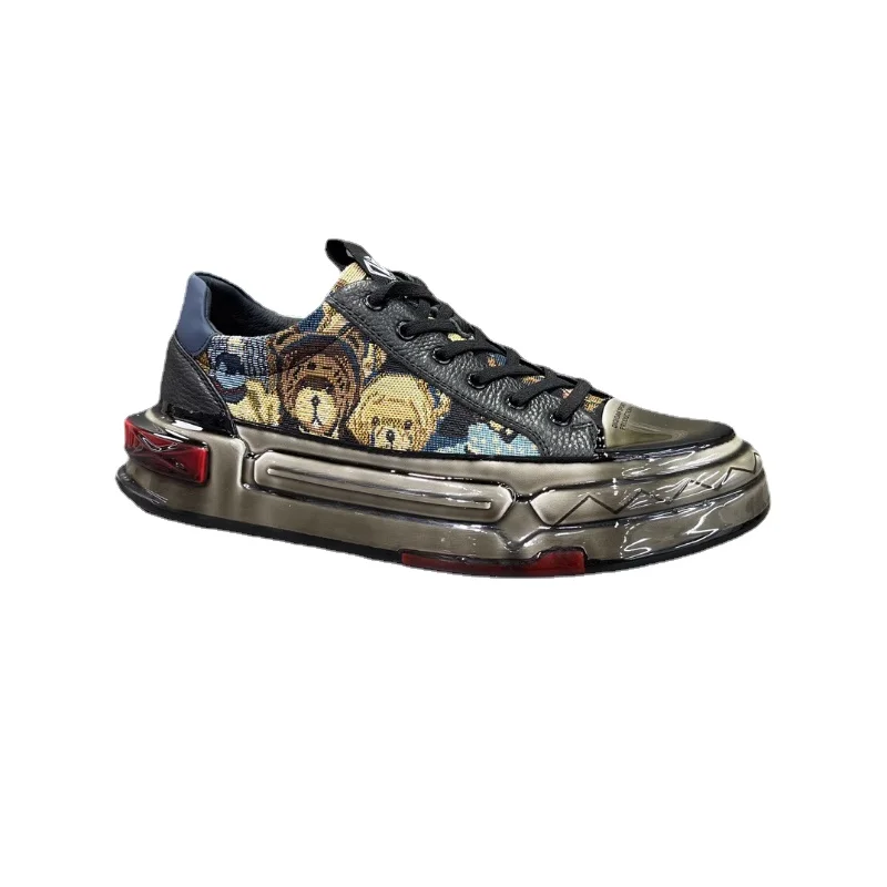 

Мужские парусиновые туфли, толстая подошва, высокая подошва, повседневные, на платформе, резиновая подошва, модные, для весны и лета