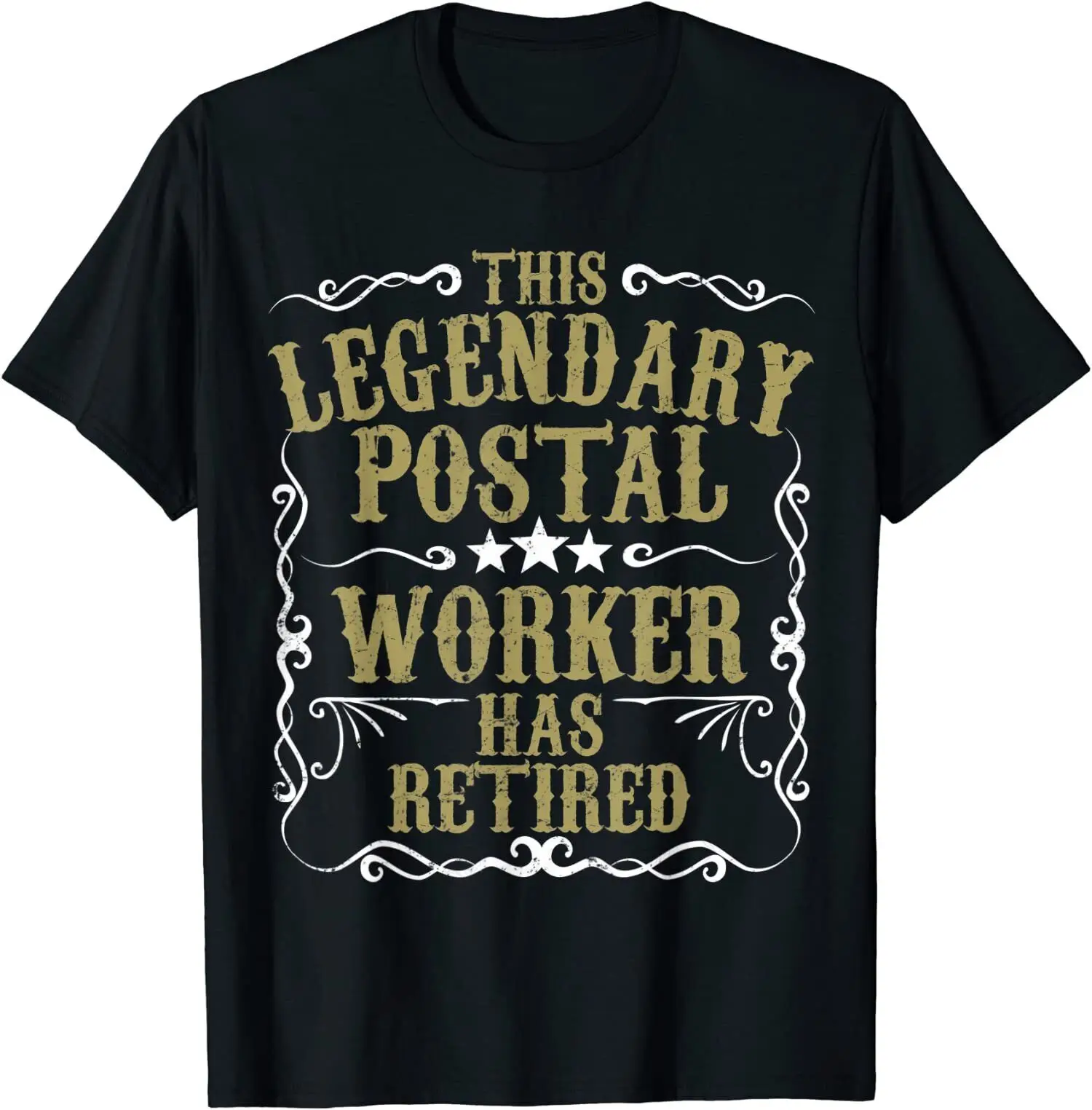 

Funny Legendary Postal Worker Retired Retirement O-Neck Cotton T Shirt Men CasualHigh Quality Print T Shirt Dropshipping