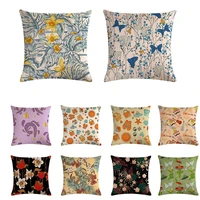 new cartoon flower ice cream linen cushion cover 45x45cm pillow case home decorative pillows cover for sofa car cojines zy683