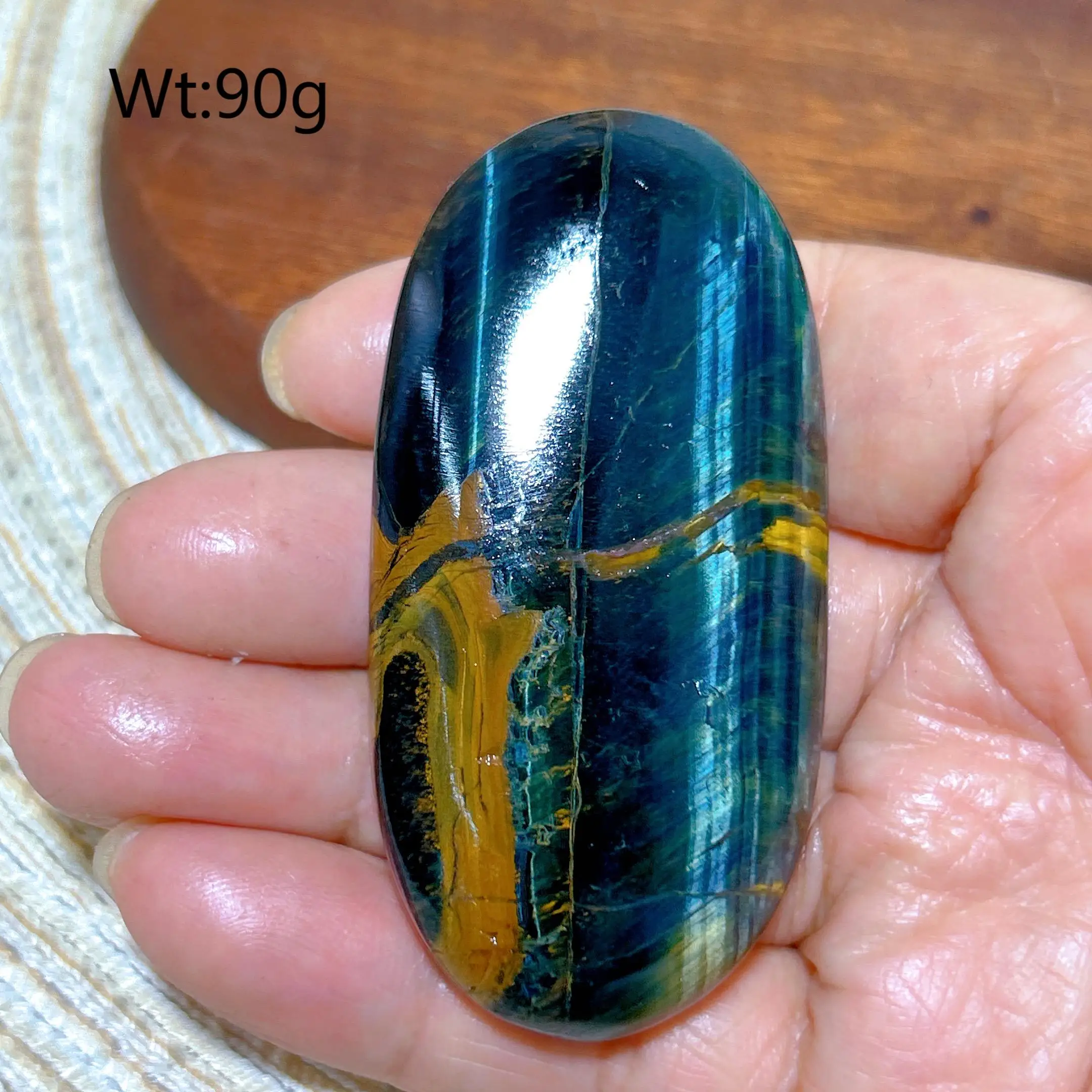 

Тигровый глаз, голубой и желтый, камень для дома