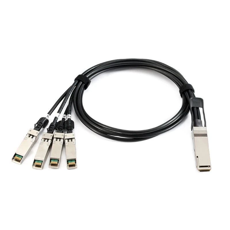Высокоскоростной кабель для передачи данных от 40 Гбит/с QSFP+ до 4SFP+медный прямого