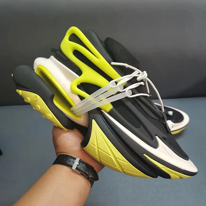 Fashion Thick Bottom Sneakers Women Pointed Toe Lace-Up Platform Shoes Lady Classics Luxury Brands Couple's Shoes Casual Sneaker