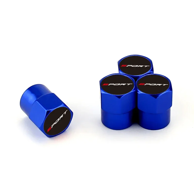 Колпачки клапанов спортивных автомобильных колес для Skoda VRS Octavia A7 Superb 2 Fabia Rapid Yeti