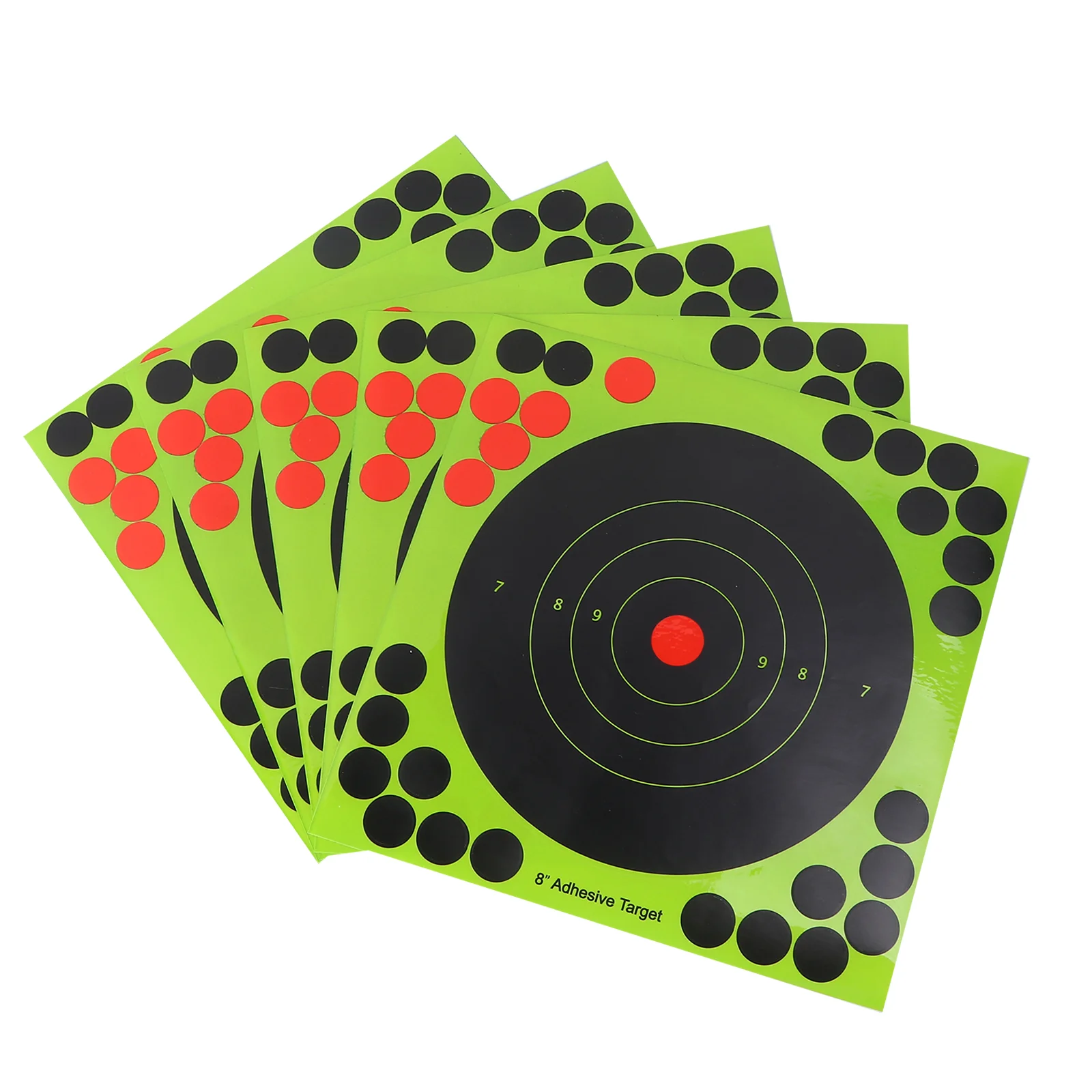 

25pcs Fluorescent Shooting Target Paper Stickers Adhesive Arrow Darts Aiming Stickers (Random Color)