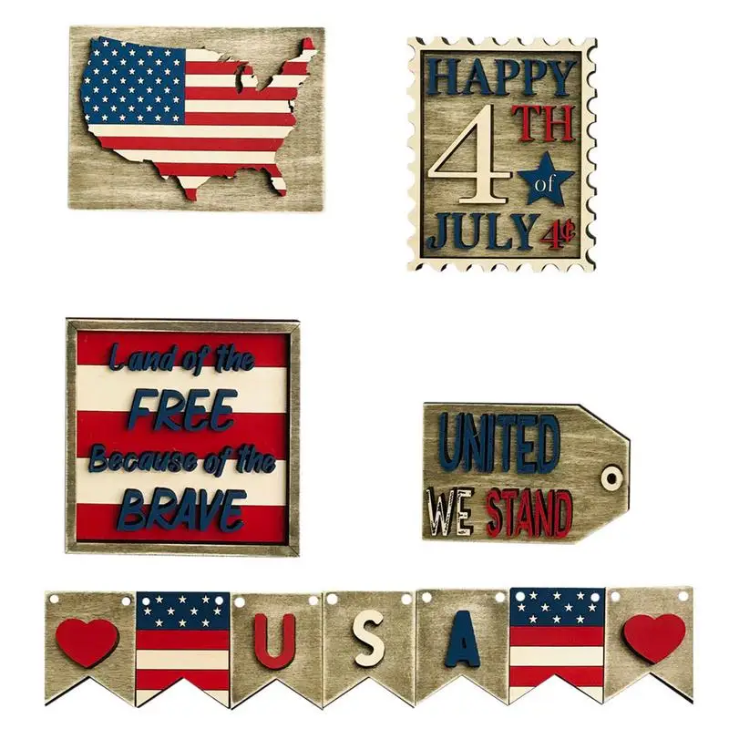

Украшения 4 июля, патриотический стиль, американский флаг, флажки, красный, белый, синий декор, День Независимости, домашний стол